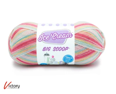 NEW Lion Brand Yarn Ice Cream Big Scoop Yarn | Tutti Frutti 206 | 10oz / 1,117yd - Image 1 of 4