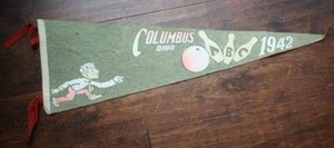 American Bowling Congress Columbus Ohio 1942 Souvenir Pennant Great ABC Pennant - Picture 1 of 1