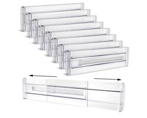 Drawer Dividers 8 Pack Adjustable Organizers Expandable 