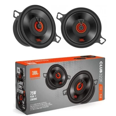2 JBL CLUB322F CLUB 322F Koaxial Lautsprecher 2 Wege Mit 8,7 Cm 25 Watt RMS - Bild 1 von 4
