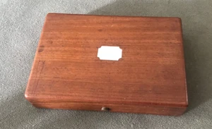 ANTIQUE MAHONGANY WATCH BOX FOR LOUIS AUDEMARS POCKET WATCH OR SIMILAR - Picture 1 of 3
