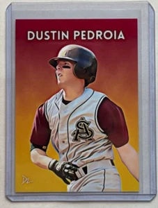 Dustin Pedroia Limited Artist Signed Arizona State Sun Devils Trading Card 1/10 - Picture 1 of 2