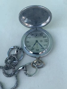 Rare Soviet Vintage Pocket Watch Molnija 3602 1980s 18 Jewels USSR Mechanical - Picture 1 of 18