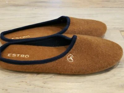 Sheepskin Felt House Scuff or Slide Slippers sheepskin Light Weight Men's Comfy - Image 1 of 4