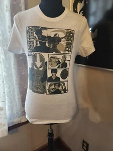Camisa Avatar: The Last Airbender Para Hombre Grande Blanca Nickelodeon Aang Zuko - Imagen 1 de 2