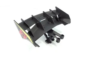 Arrma Typhon 4x4 223S BLX Black Rear Wing Spoiler Set with Mounts 3s Yellow - Picture 1 of 4