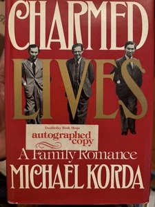Charmed lives book, by michael korda, 1979 Hardcover 1st Edition Signed Copy - Picture 1 of 4
