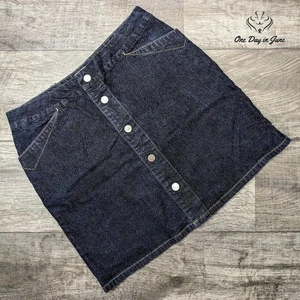 Calvin Klein Denim-Minirock mit Druckknopfleiste Größe 8 - Bild 1 von 5