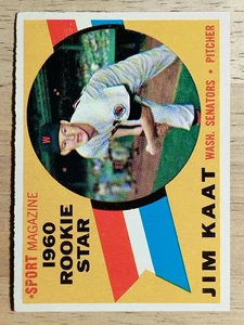 1960 Topps #136 Jim Kaat RS RC (EXMT) - Bild 1 von 2