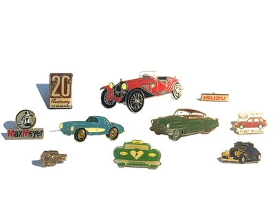 Pins Konvolut - 10 alte unterschiedliche Auto Pins KFZ aus Sammlung - Bild 1 von 2