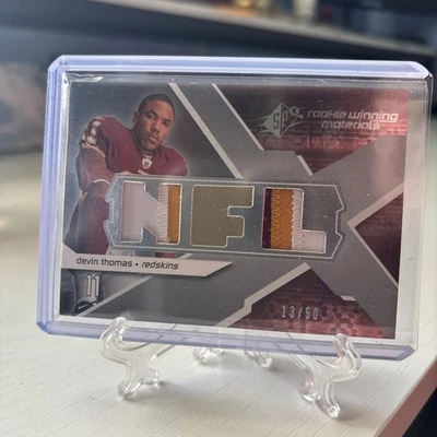 2008 SPX Rookie Winning Materials 13/50 Devin Thomas RM-DT - Image 1 of 2