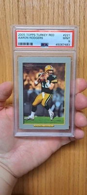 2005 Aaron Rodgers Topps Turkey Red Rookie PSA 9 - Image 1 of 2