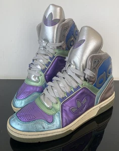 Rare Adidas Esctasy Metallic High Top Trainers Size Uk 6 2009 Y2K Retro Rave - Bild 1 von 23