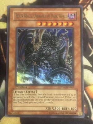 Yugioh: Reign-Beaux, Overlord Of Dark World - STON-EN017 Ultra Rare 1st Ed NM - Image 1 of 4