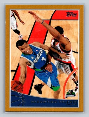 Sebastian Telfair 2009-10 Topps Gold /2009 #170 Minnesota Timberwolves - Image 1 of 2