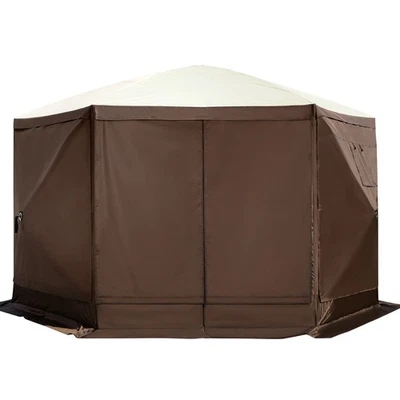 Carpa de camping emergente camping toldo refugio 6 lados 12' x 12' parasol Foto 1 de 4