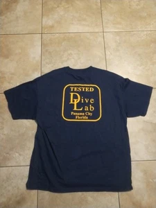 CAMISETA PARA HOMBRES VINTAGE AÑOS 90 "Probada en Laboratorio de Buceo" Investigación Subacuática Org Talla XL - Imagen 1 de 5