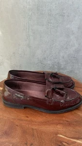 Russel & Bromley Shoes Size 5.5 EU 38.5 Oxblood Red Chester Loafers - Picture 1 of 10