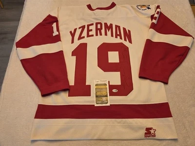 STEVE YZERMAN signed licensed RED WINGS jersey JSA COA SIZE LARGE - Image 1 of 4