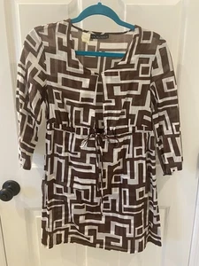 Damen braun 3/4 Arm La Blanca Top/Bluse Größe S (EUC) - Bild 1 von 4