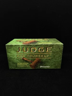 Pressman 1996 Judge For Yourself Courtroom Drama Legal Judge Card Game - Image 1 of 3