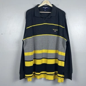 Polo Sport Ralph Lauren Men's Cotton Long Sleeve Striped Rugby Shirt Size XL - Picture 1 of 10