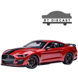 AUTOart FORD MUSTANG SHELBY GT 500 1/18 MODEL CAR RAPID RED 73098 - Picture 1 of 6