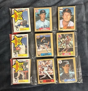 (3) 1987 Topps Baseball Rack Packs - Bild 1 von 2