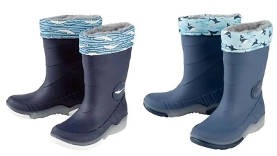 Jungen Gummistiefel gefüttert Blinker 25 26 27 28 29 Regenstiefel Kinderstiefel - Bild 1 von 3