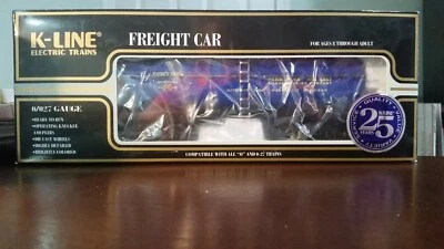 1999 K-Line # K-5425 Pennsylvania Triple Dome Blue Tank Car, 0/027 Scale-NIB - Image 1 of 4