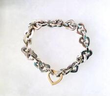 Tiffany & Co. Heart Link Bracelet 18K Yellow Gold 750 Silver 925 with box #3