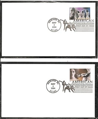 US SC # 3840-3843 American Choreographers FDC . Ready For cachet - Image 1 of 2