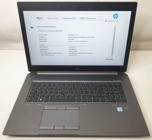 HP Zbook 17 G6 Intel i9-9880H 2.3GHz 8GB Ram, Bad Keyboard/Trackpad, No OS/SSD - Picture 1 of 14