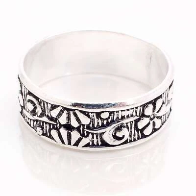 Argento 925 Placcato Fatto A Mano Gioielli Per Lei Anello Misura 10 R-14231 - Immagine 1 di 3