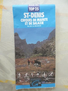 carte IGN bleue 4402 RT top 25 saint denis cirque de mafaté et salazie 1992 - Picture 1 of 1