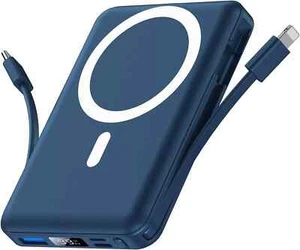 Yiisonger Magnetic Wireless Power Bank - 10000mAh Portable Charger 22.5W Blue - Picture 1 of 5