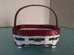 Longaberger 2021 Miniatur Schneemann Bauch Rechteck Korb NEU Mini - Bild 1 von 4
