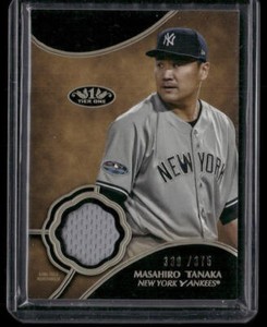 2019  Topps Tier One Masahiro Tanaka Jersey MEM /375