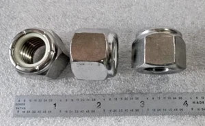 3/4-10 NYLON INSERT LOCK HEX NUT 18-8 STAINLESS STEEL - 2 pcs - Picture 1 of 1
