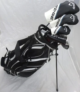 2025 Lefty Mens TALL Callaway Golf Set Driver Wood Hybrid Irons Odyssey Putter - Picture 1 of 9