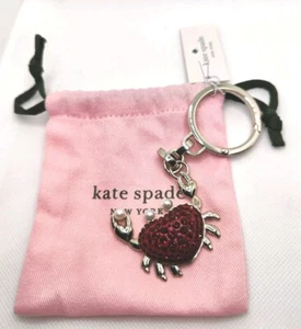 Kate Spade Pinch Me Kunstperlen Krabbe Schlüsselanhänger Taschenanhänger KB604 Neu mit Etikett - Bild 1 von 3