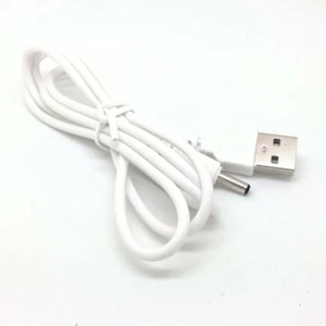 White PC USB Male To 5V DC 3.5mm x 1.35mm Barrel Connector Power Cable Cord tt - Picture 1 of 5