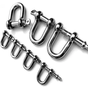 Schäkel gerade VA Rundschäkel Edelstahl A4 kurze Form 4mm 5mm 6mm 7mm 8mm 10mm - Bild 1 von 9