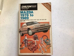 MAZDA SHOP MANUAL SERVICE REPAIR CHILTON BOOK HAYNES 1989-1978 - Picture 1 of 4