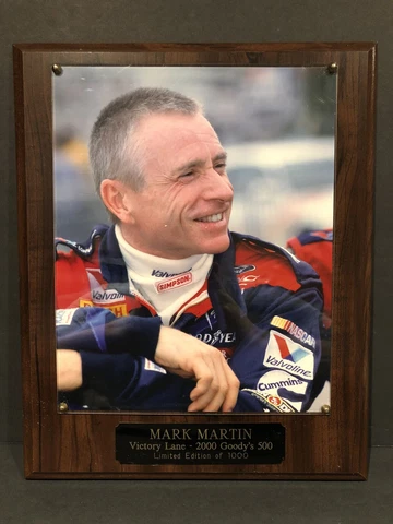 Mark Martin Victory Lane 2000 Goody's 500 Limited Edition of 1000 Wood Plaque! Cover