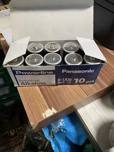 10 x Panasonic D Powerline Industrial Alkaline Batteries | LR20 MN1300 () - Picture 1 of 4