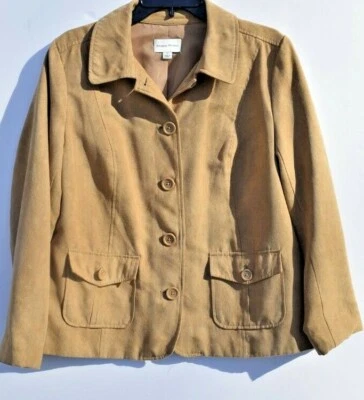 STUDIO WORKS WOMEN'S SIZE 12 LIGHTWEIGHT BROWN JACKET  - Image 1 of 4