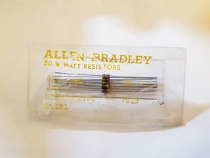 10PCS Allen Bradley 1/8 Watt Carbon Composition 820 Ohm Resistors 5% Tol RCR0... - Picture 1 of 3