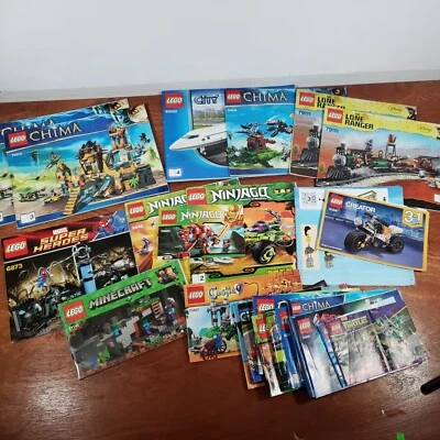Large Lot Of Lego Instruction Booklets Chima, City, Minecraft, Lone Ranger - Image 1 of 4
