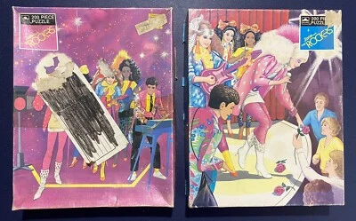 2 rompecabezas dorados vintage de Barbie y los Rockers 1987 - 4815 Foto 1 de 4